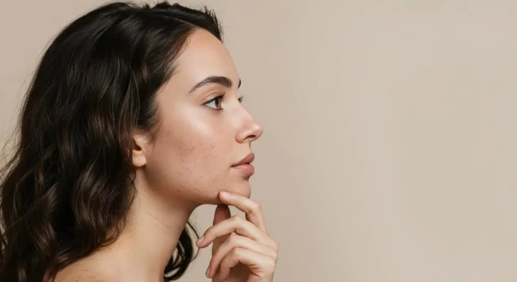 Clear skin results after Acne Bootcamp at Belle Visage Aesthetics.