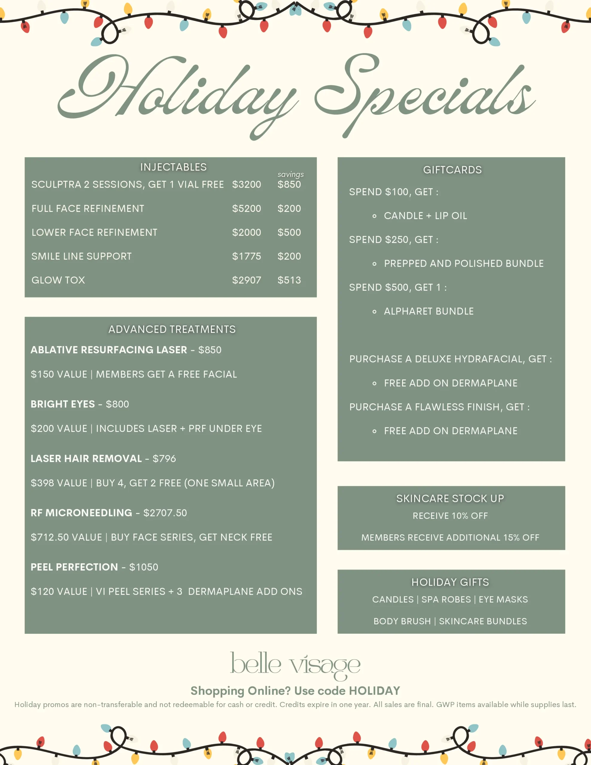 HOLIDAY SPECIALS