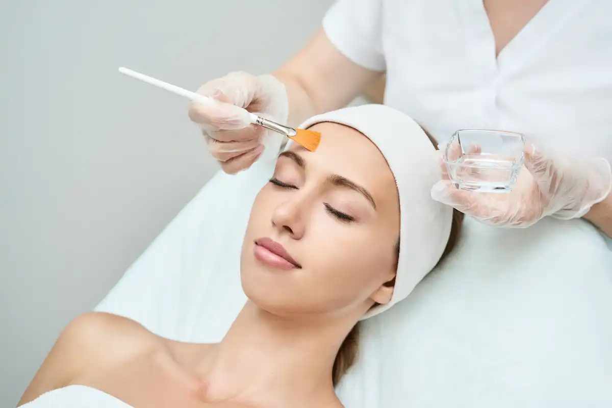 Spring skincare treatments like facials and exfoliation to refresh and renew healthy glowing skin