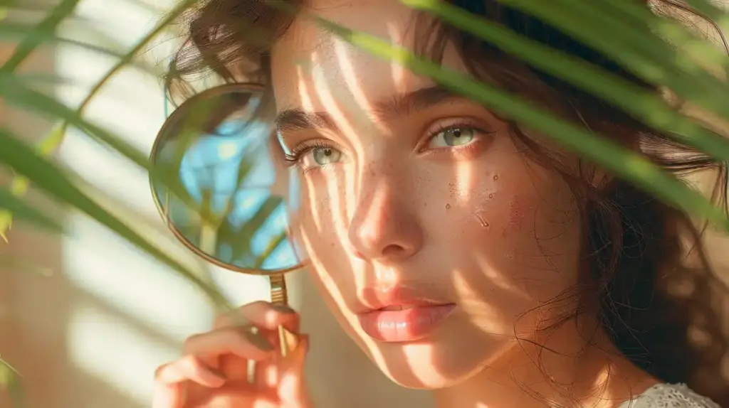 A woman with glowing refreshed skin after aesthetic treatments to repair winter skin damage and prepare for spring